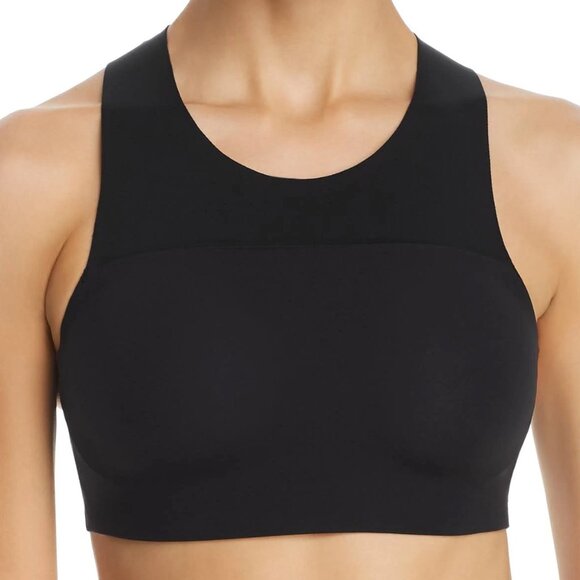 Chantelle High Neck Wireless Low Impact Sports Bra Black Size M Active Comfy $72 - Picture 16 of 16